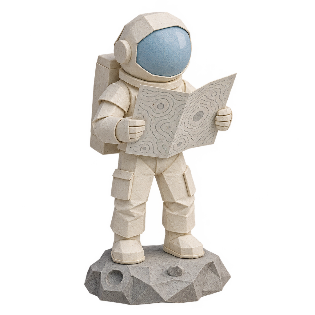 Papercraft Lunar Explorer